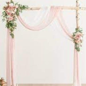 Wedding Arch Flowers with Drapes